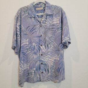 Tommy Bahama 100% Silk Men's Hawaiian Print Shirt Size Large